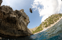 Craggy Cliff Jumping